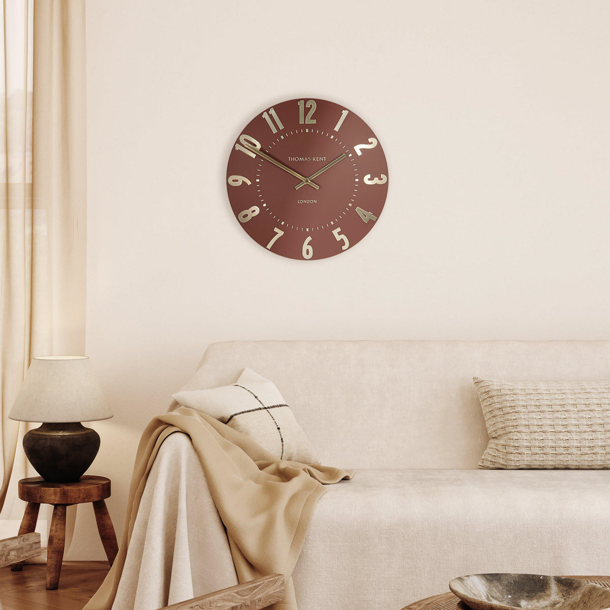 Gallery Direct Mulberry Wall Clock Auburn - Small - image 1