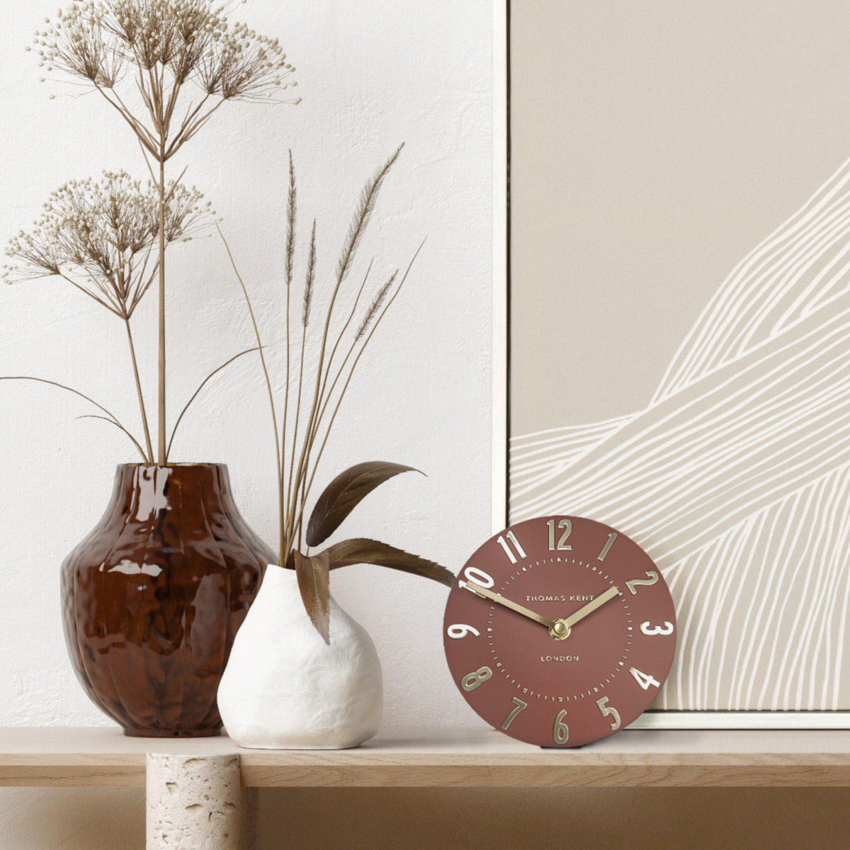 Gallery Direct Mulberry Mantel Clock Auburn - image 1