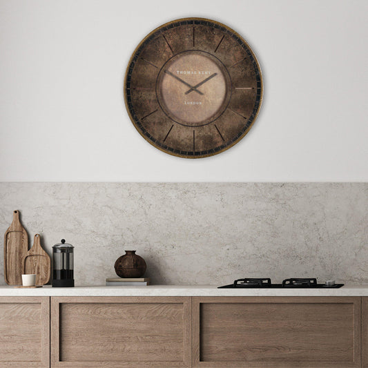 Gallery Direct Florentine Wall Clock Leather - image 1