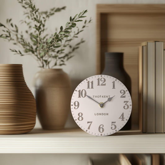 Gallery Direct Arabic Mantel Clock Shy Pink - image 1