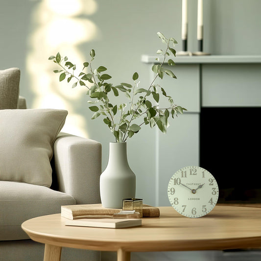 Gallery Direct Arabic Mantel Clock Pearl Green - image 1