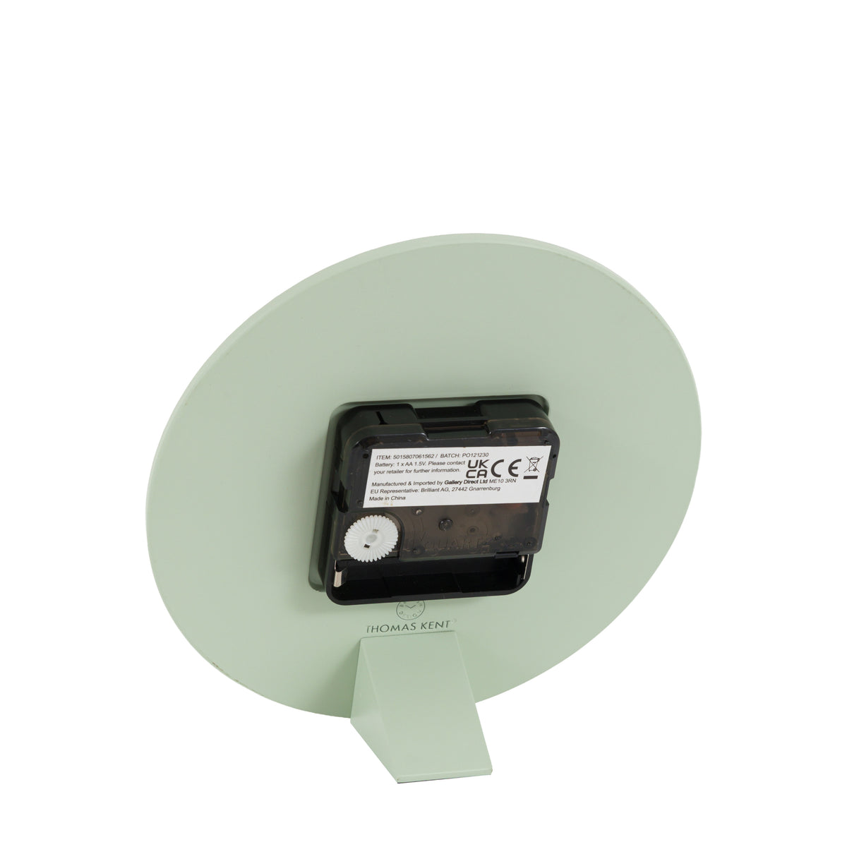 Gallery Direct Arabic Mantel Clock Pearl Green - image 7