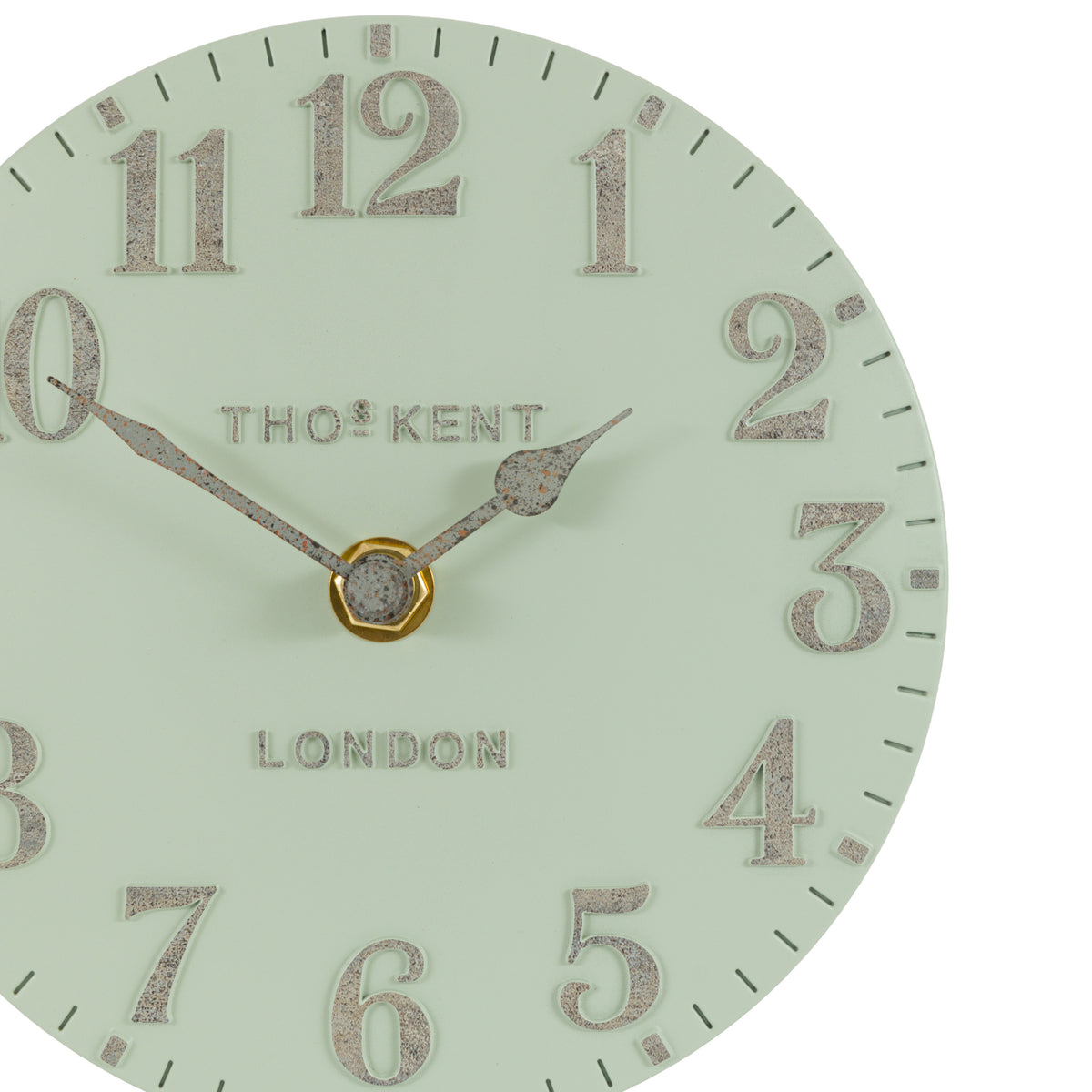 Gallery Direct Arabic Mantel Clock Pearl Green - image 8