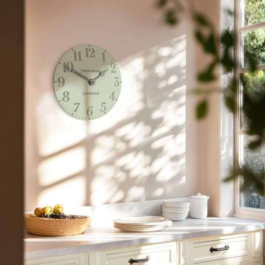 Gallery Direct Arabic Wall Clock Pearl Green - Small - image 1