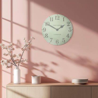 Gallery Direct Arabic Wall Clock Pearl Green - Large - image 1