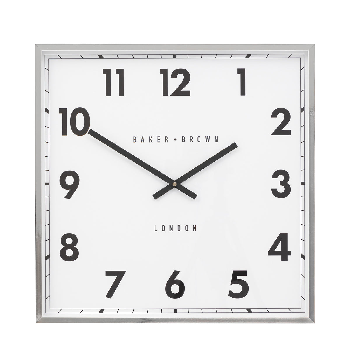 Gallery Direct Buxton Wall Clock Chrome - image 2