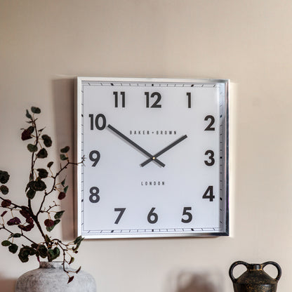 Gallery Direct Buxton Wall Clock Chrome - image 1