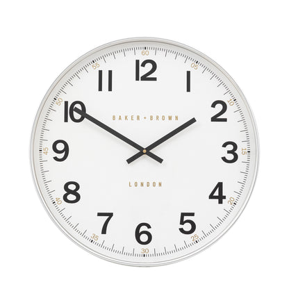 Gallery Direct Whitby Wall Clock Chrome - image 2