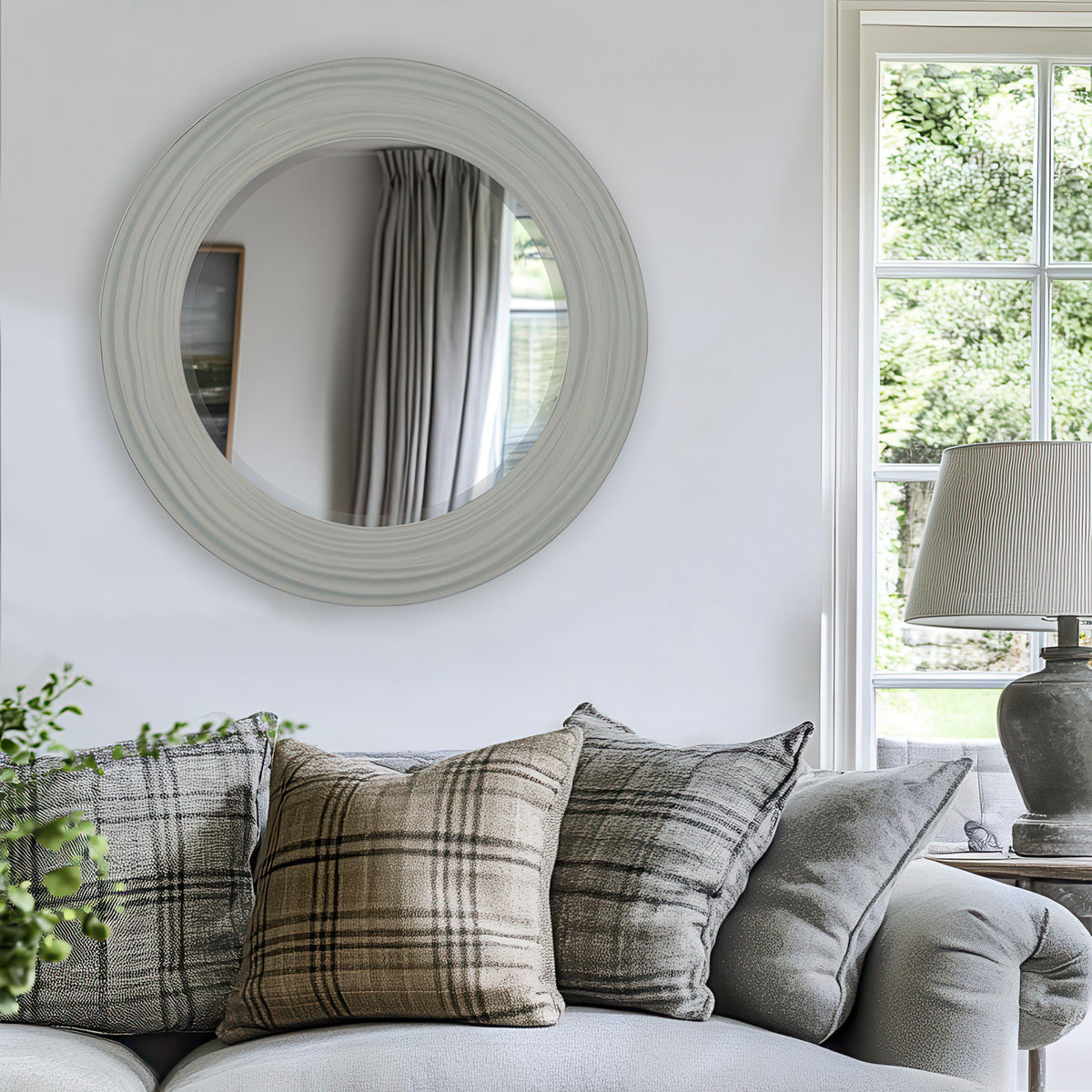 Gallery Direct Cumbria Mirror Light Grey - image 1