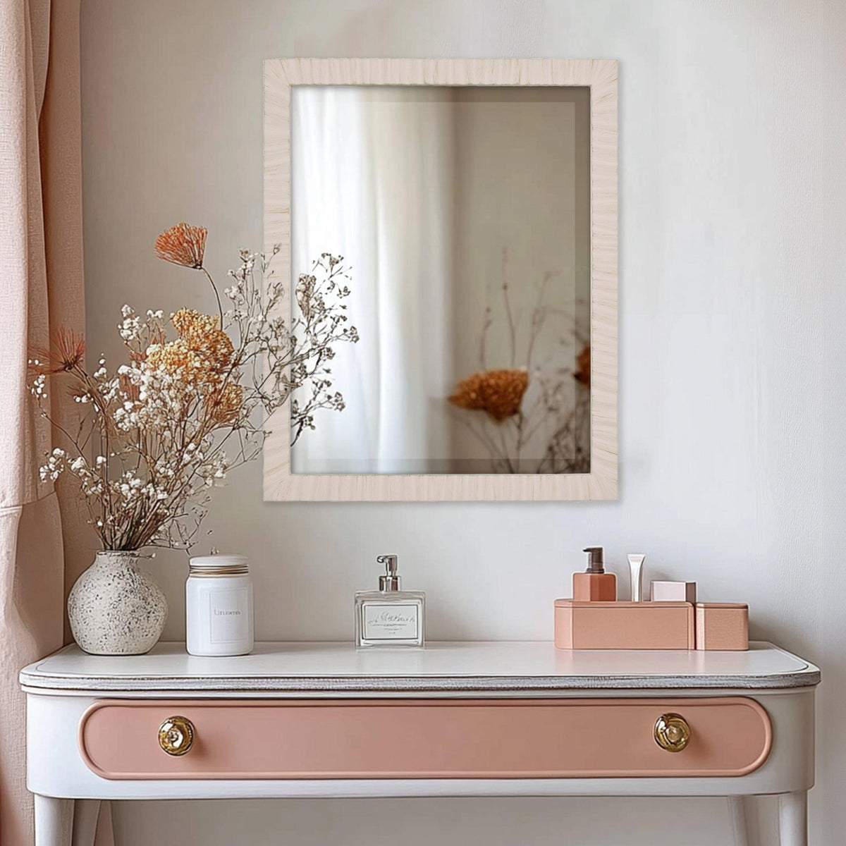 Gallery Direct Cromer Mirror Pink - image 1