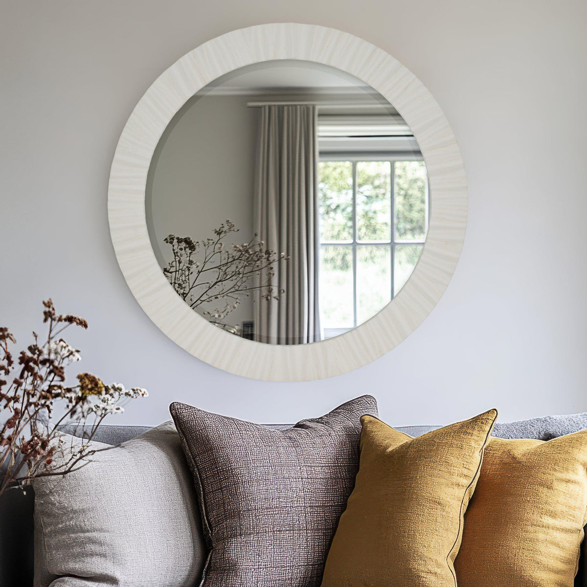 Gallery Direct Durham Mirror Off White - image 1