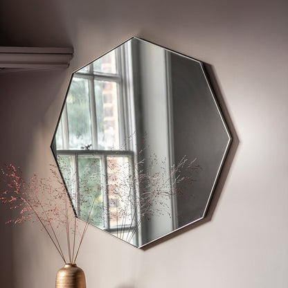 Gallery Direct Bowie Octagon Mirror Silver - image 1