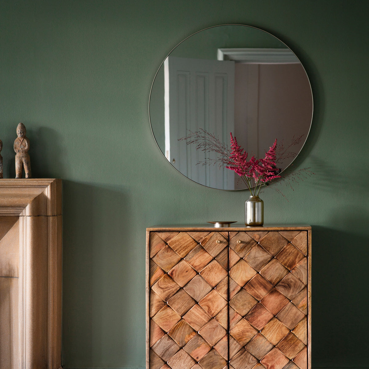 Gallery Direct Bowie Round Mirror Silver - image 6