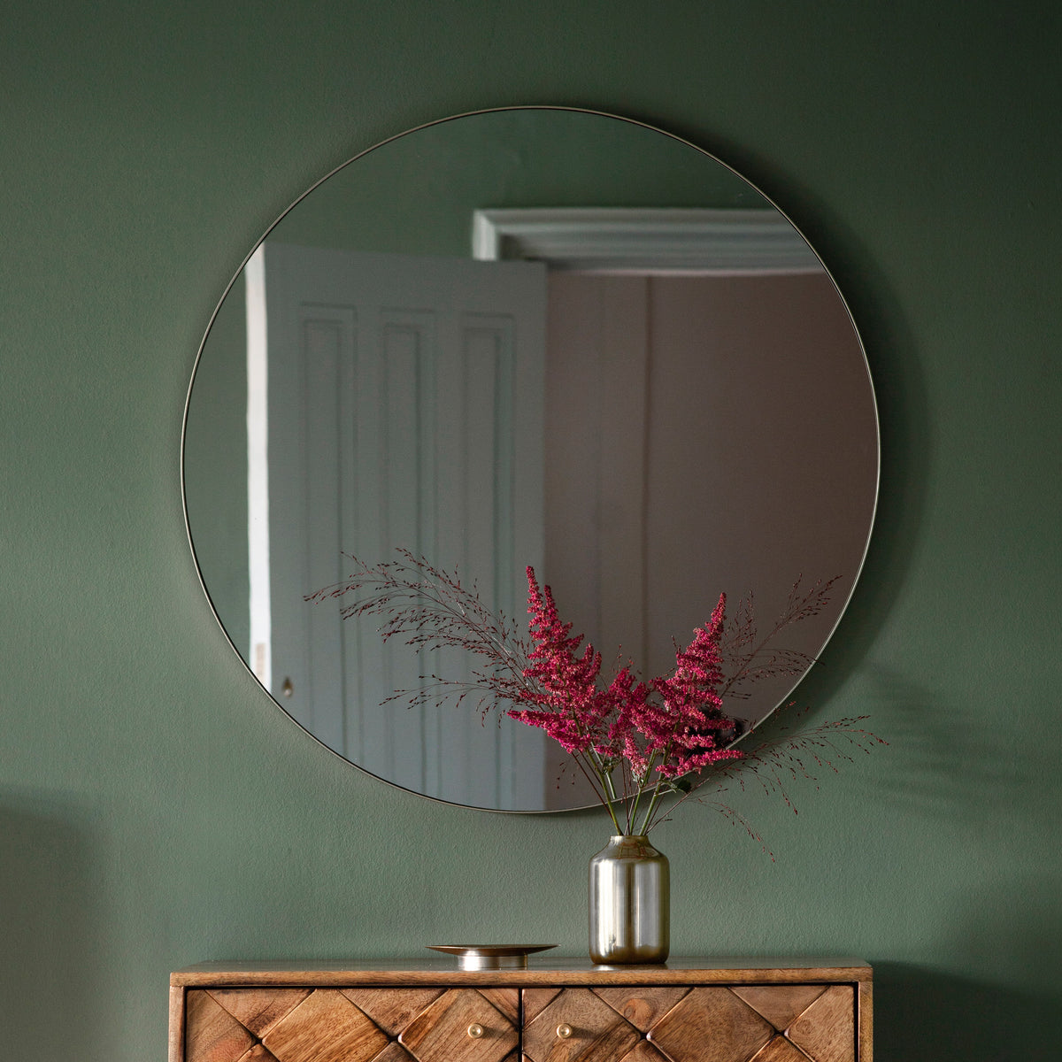 Gallery Direct Bowie Round Mirror Silver - image 7