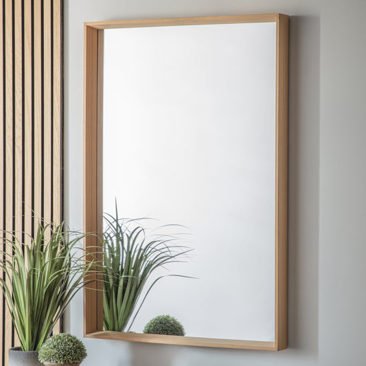 Gallery Direct Comet Mirror Oak - image 1