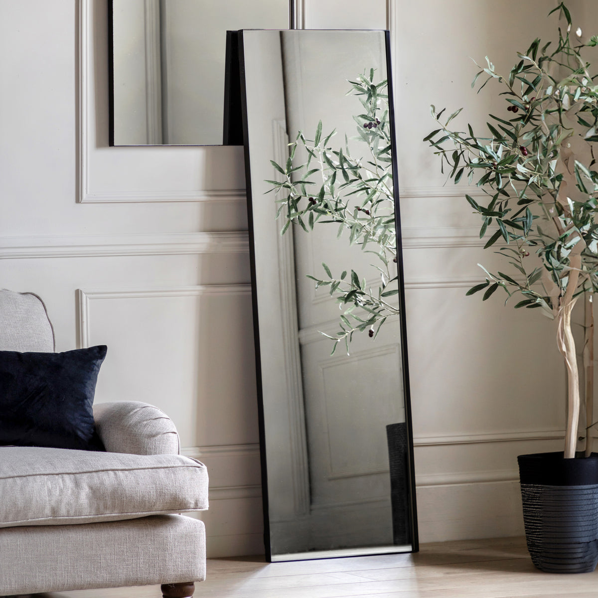 Gallery Direct Hurston Mirror Black - image 1