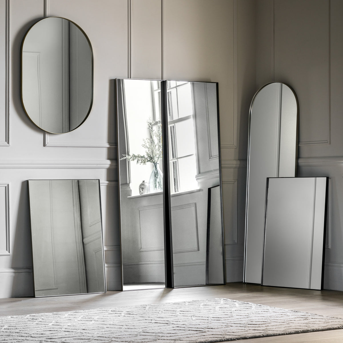 Gallery Direct Hurston Mirror Black - image 5