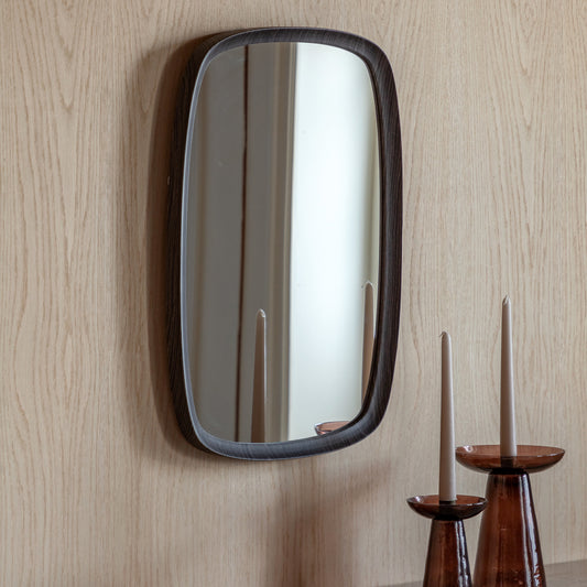 Gallery Direct Bryce Capsule Mirror Black - Small - image 1