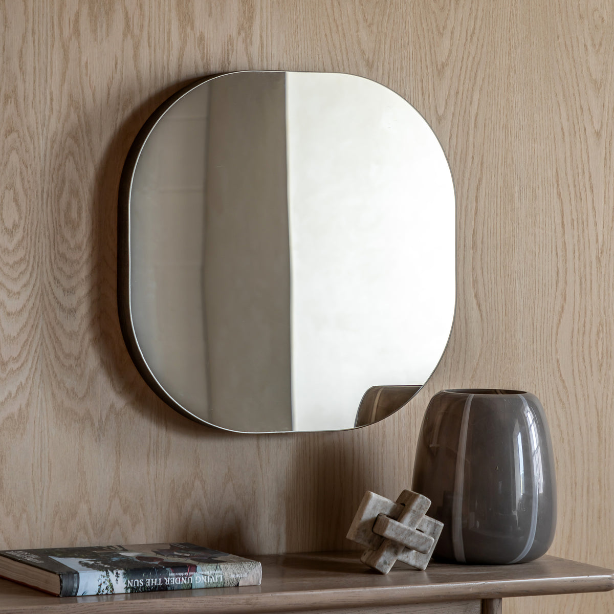 Gallery Direct Tokyo Pebble Mirror Black - image 1