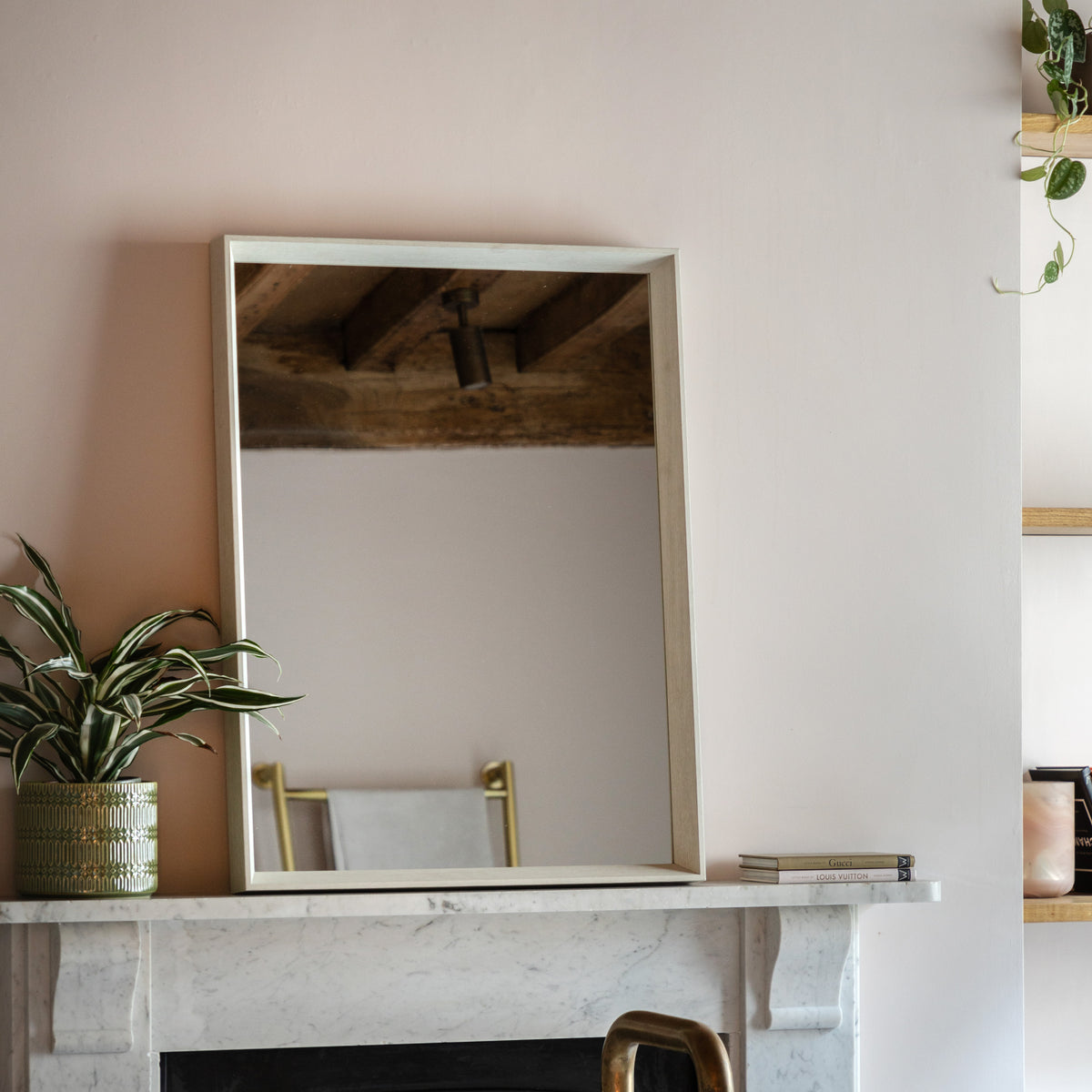 Gallery Direct Ashbury Rectangle Mirror White - image 1