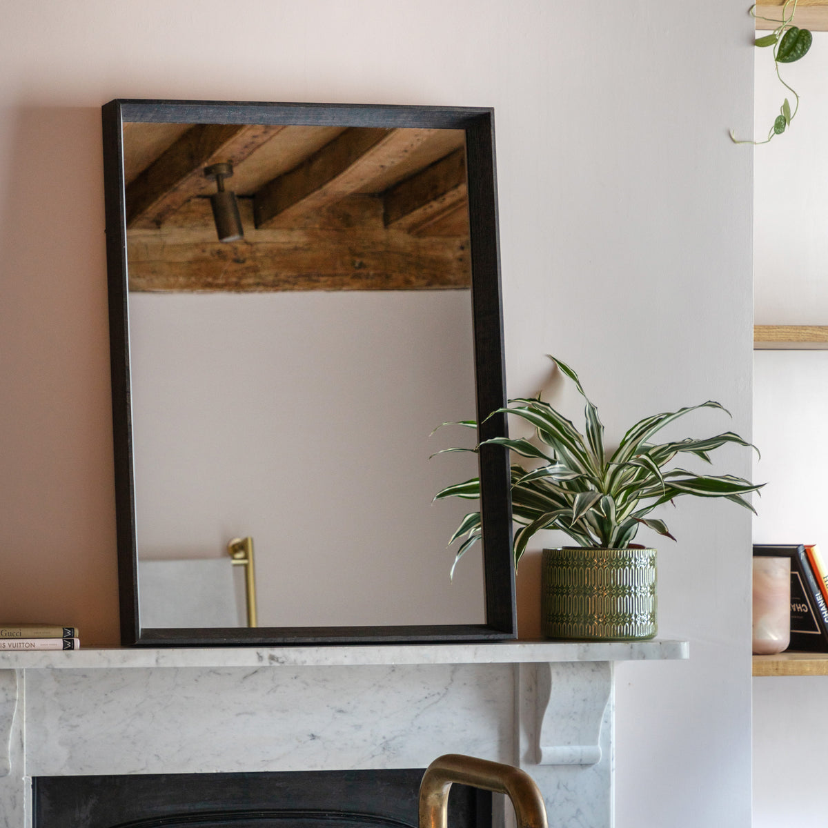 Gallery Direct Ashbury Rectangle Mirror Black - image 1