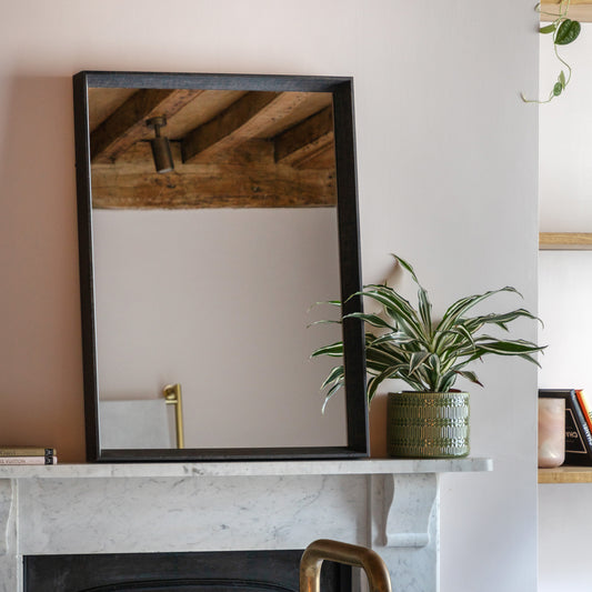 Gallery Direct Ashbury Rectangle Mirror Black - image 1