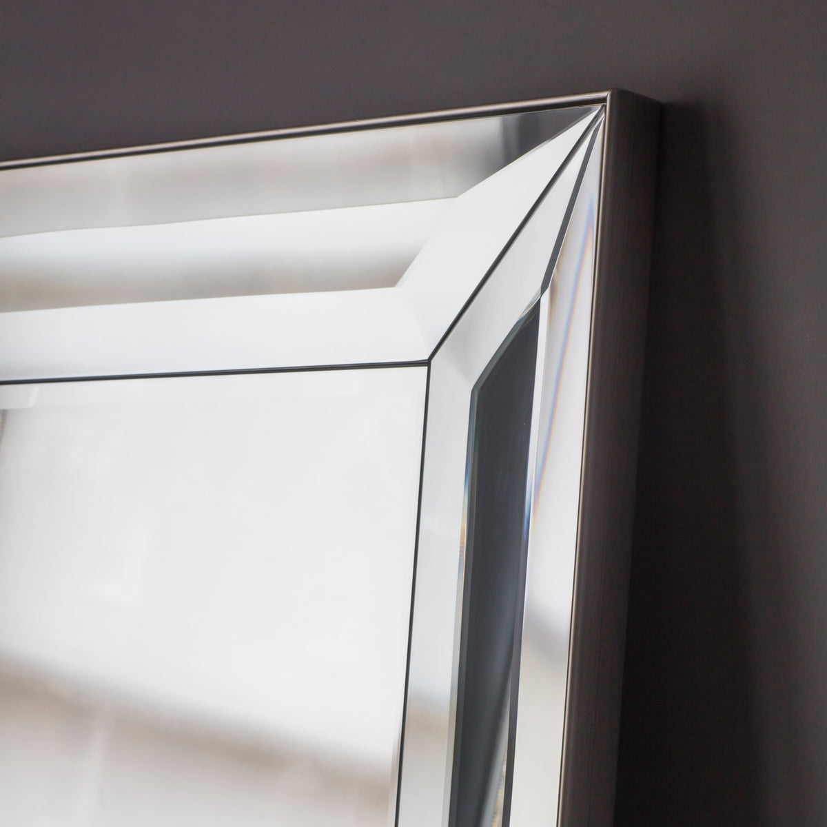 Gallery Direct Ferrara Leaner Mirror Silver - image 3