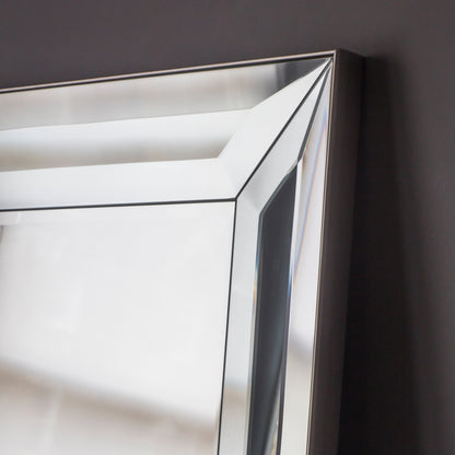 Gallery Direct Ferrara Leaner Mirror Silver - image 3