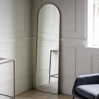 Gallery Direct Hurston Arch Mirror Champagne - image 1