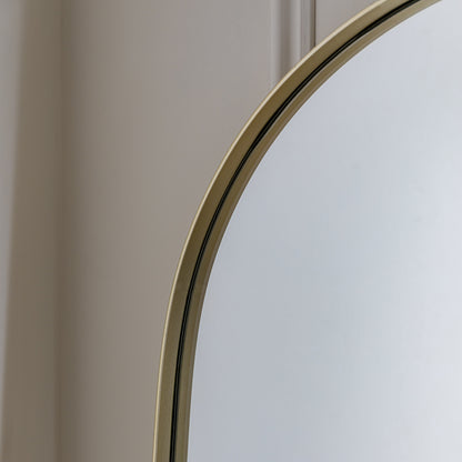 Gallery Direct Hurston Arch Mirror Champagne - image 4