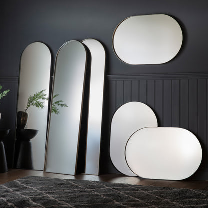 Gallery Direct Hurston Arch Mirror Black - image 1