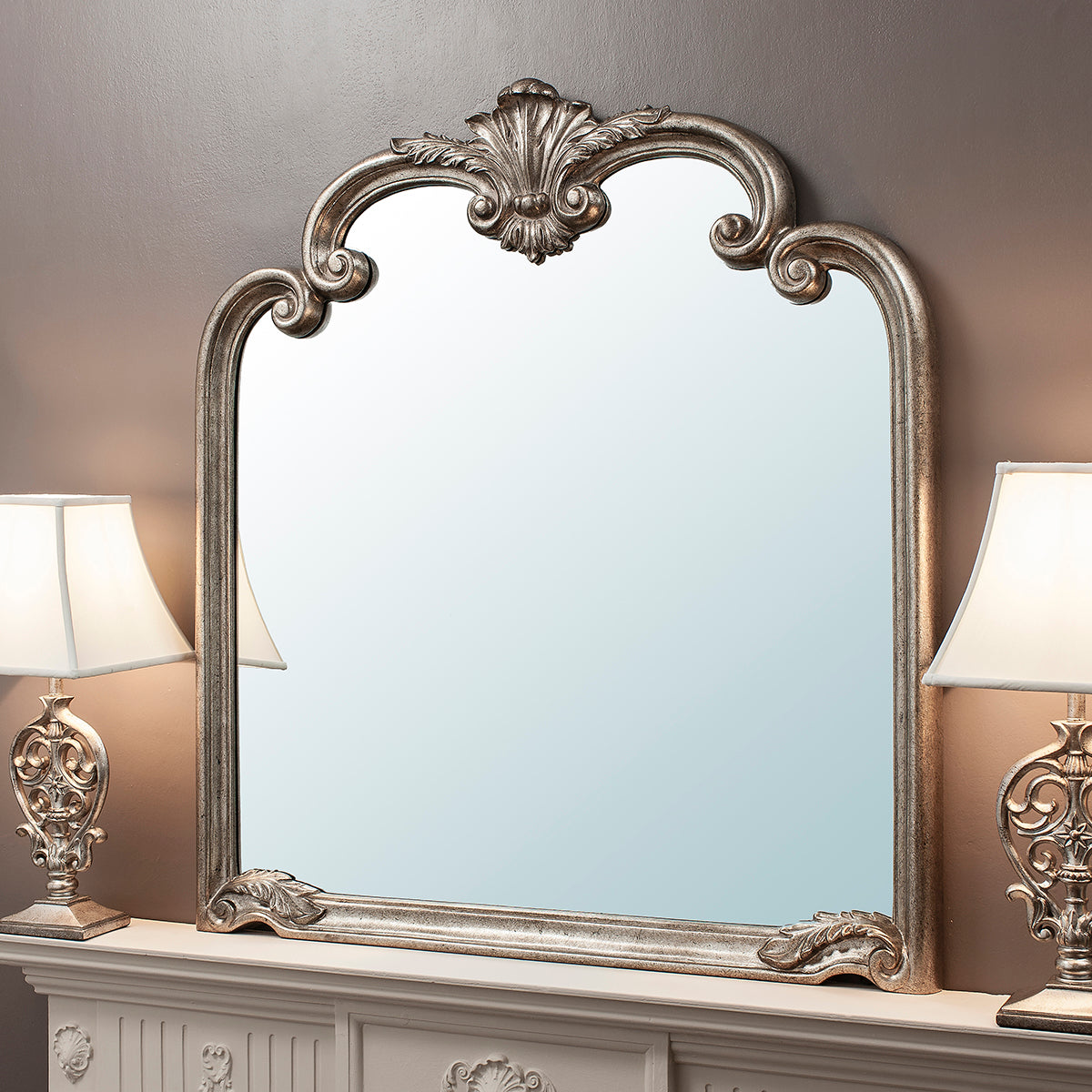 Gallery Direct Palazzo Mirror Silver - image 1