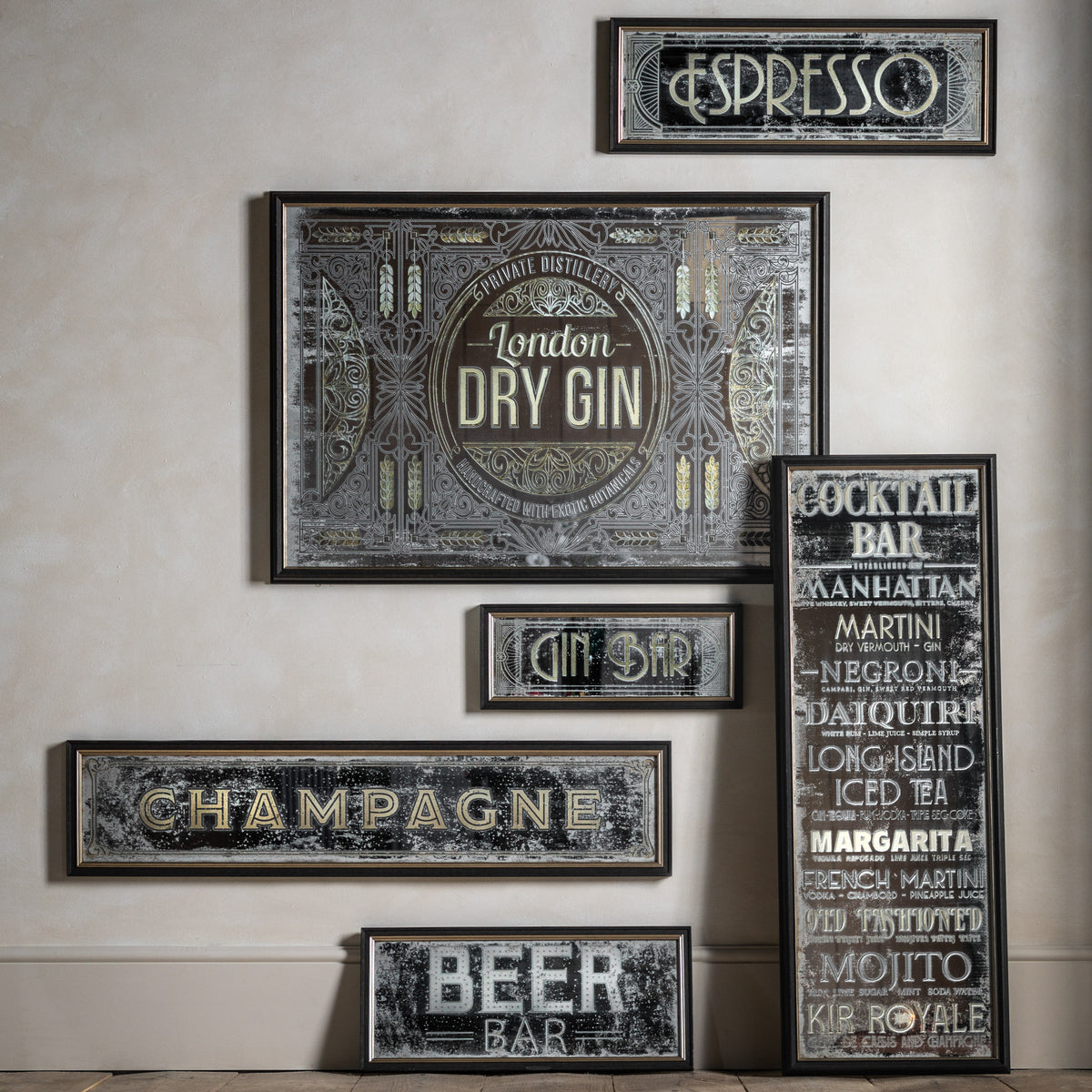 Gallery Direct London Dry Gin Mirror - image 1