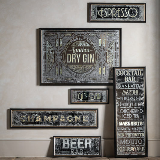 Gallery Direct London Dry Gin Mirror - image 1