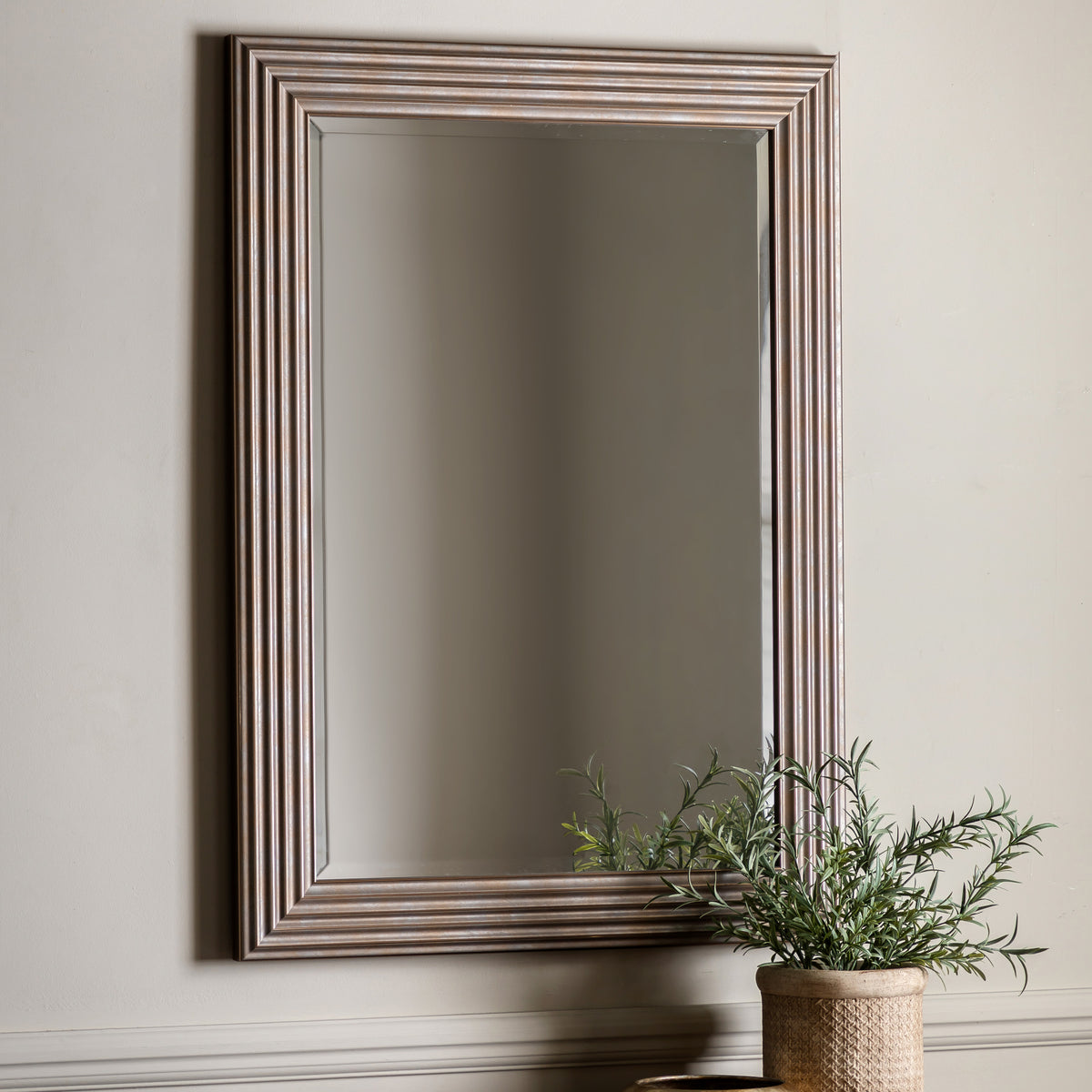 Gallery Direct Whitechapel Rectangle Mirror Gold - image 1