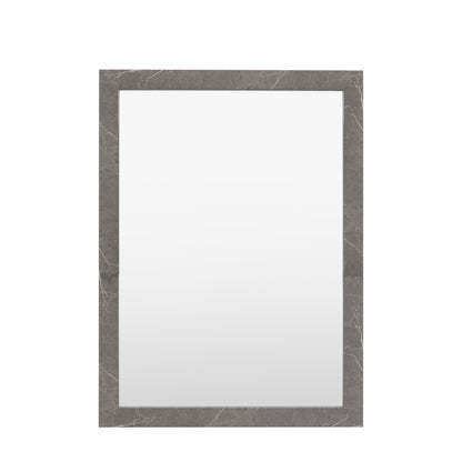 Gallery Direct Romano Rectangle Mirror Marbled Grey - image 2