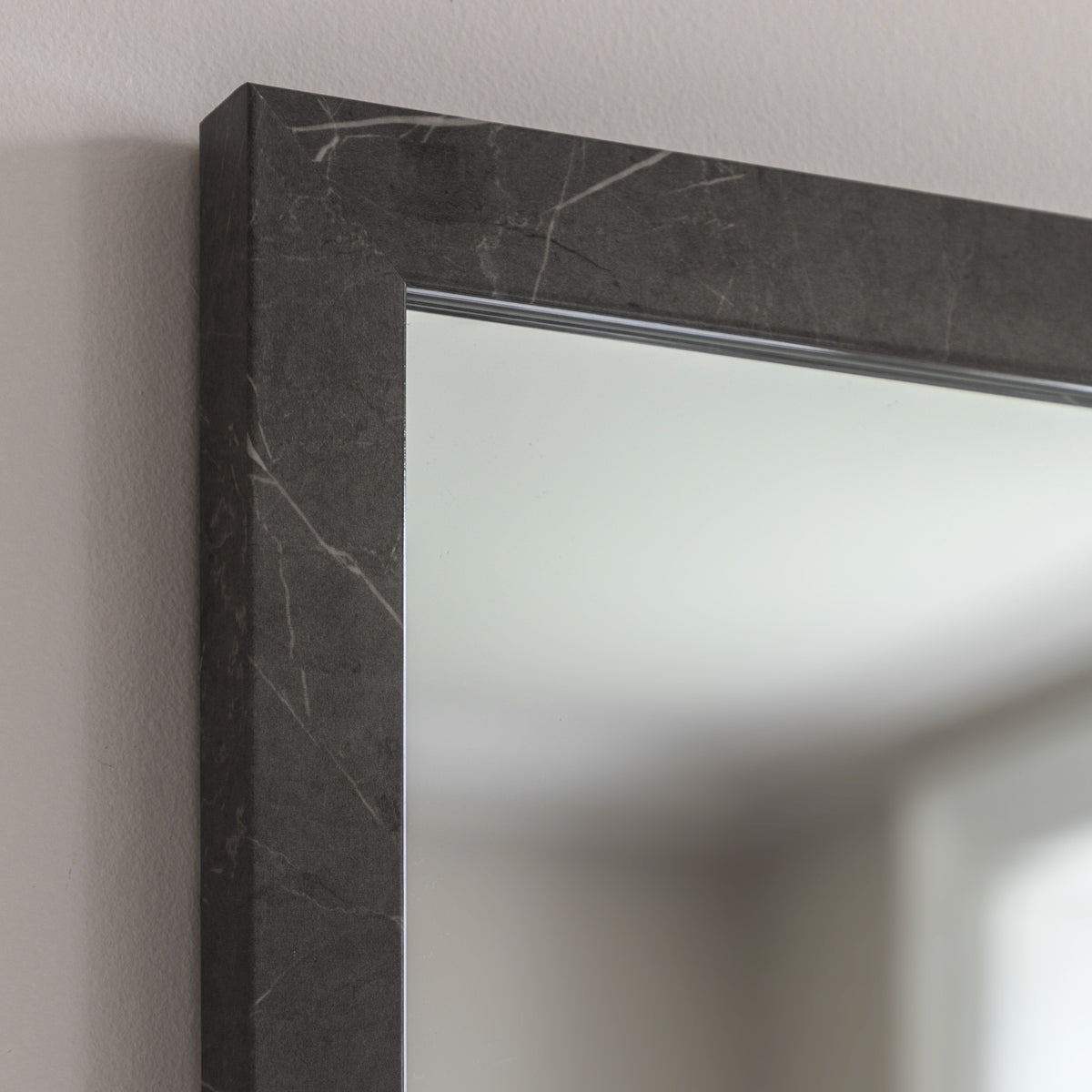Gallery Direct Romano Rectangle Mirror Marbled Grey - image 4