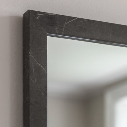 Gallery Direct Romano Rectangle Mirror Marbled Grey - image 4