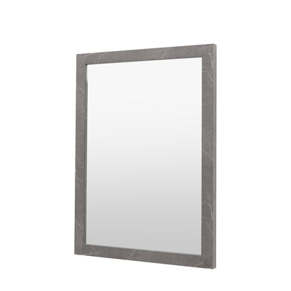 Gallery Direct Romano Rectangle Mirror Marbled Grey - image 5