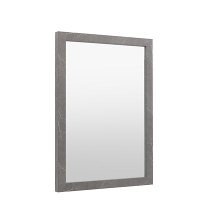Gallery Direct Romano Rectangle Mirror Marbled Grey - image 6