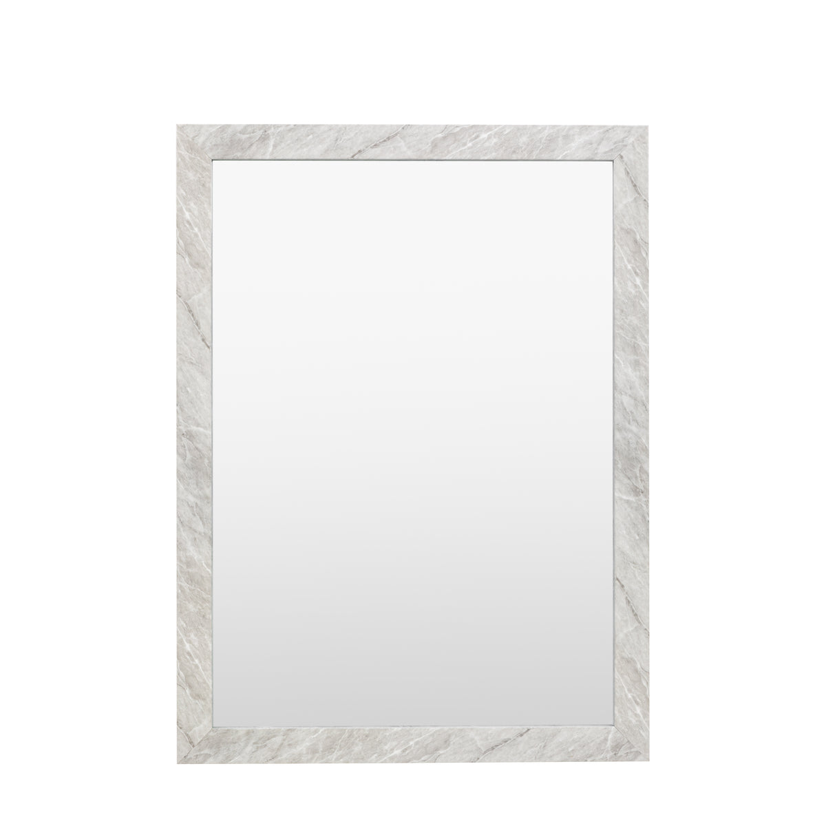 Gallery Direct Romano Rectangle Mirror Marbled White - image 2