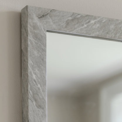Gallery Direct Romano Rectangle Mirror Marbled White - image 3