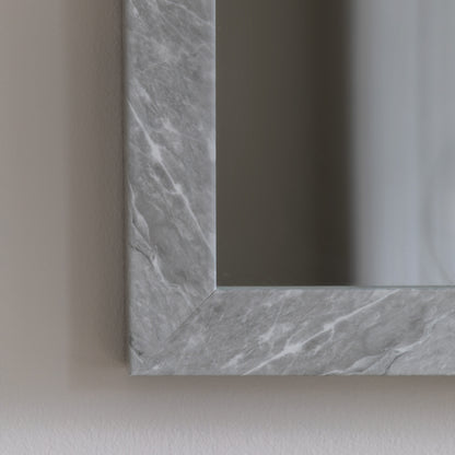 Gallery Direct Romano Rectangle Mirror Marbled White - image 4
