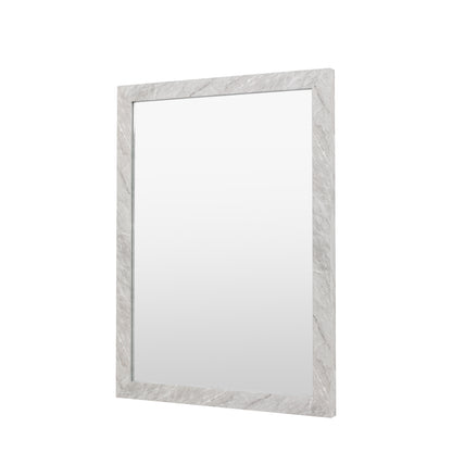 Gallery Direct Romano Rectangle Mirror Marbled White - image 6