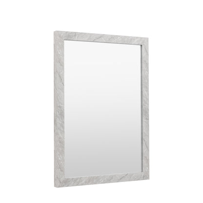 Gallery Direct Romano Rectangle Mirror Marbled White - image 7