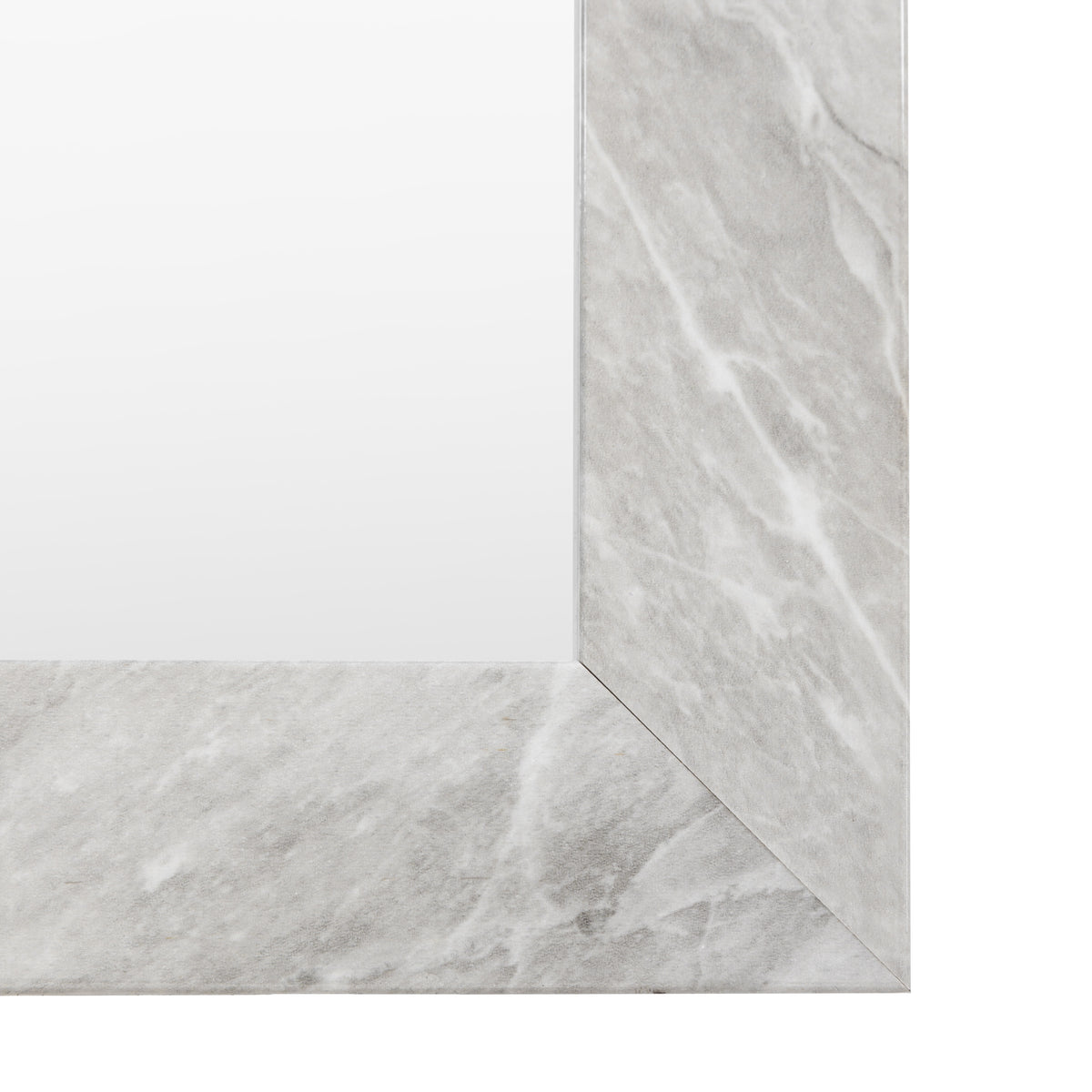 Gallery Direct Romano Rectangle Mirror Marbled White - image 9