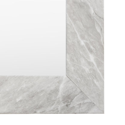 Gallery Direct Romano Rectangle Mirror Marbled White - image 9