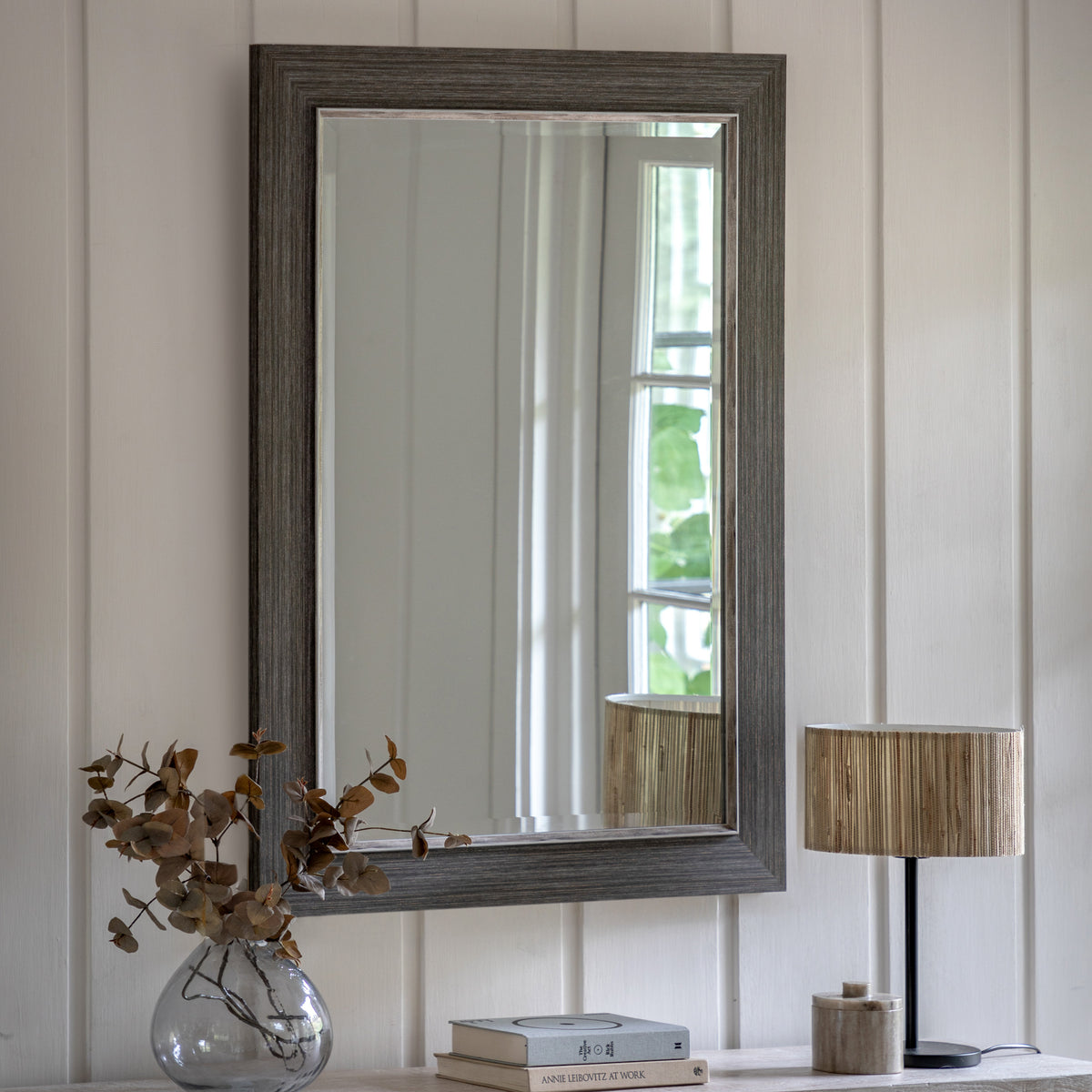 Gallery Direct Richmond Rectangle Mirror Pewter - image 1