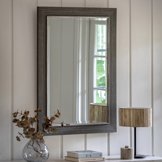 Gallery Direct Richmond Rectangle Mirror Pewter - image 1