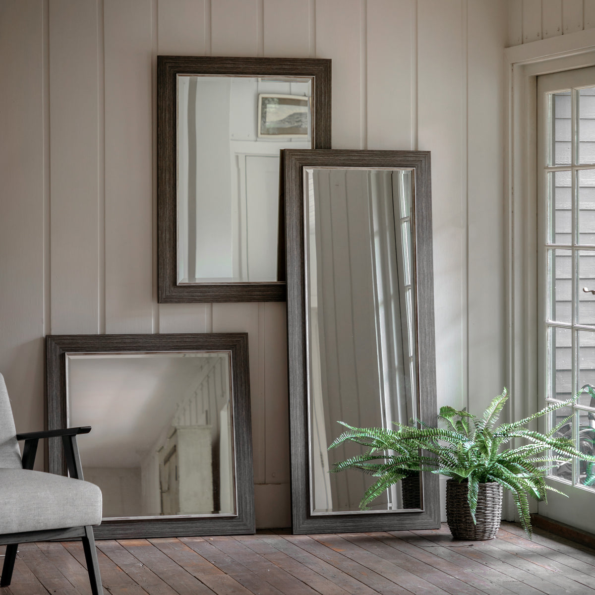 Gallery Direct Richmond Rectangle Mirror Pewter - image 5